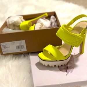 BRAND NEW IN BOX! Jessica simpson NEON HEELS!